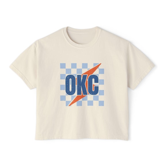 OKC Thunder trendy shirt Women's Boxy Tee | Oklahoma City basketball fan