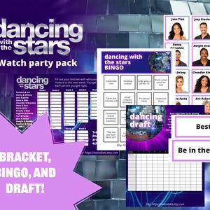 Tanzen mit den Sternen Party Bundle Pack- Tanzen mit den Sternen Halterung, Tanzen mit den Sternen Bingo, Tanzen mit den Sternen Halterung