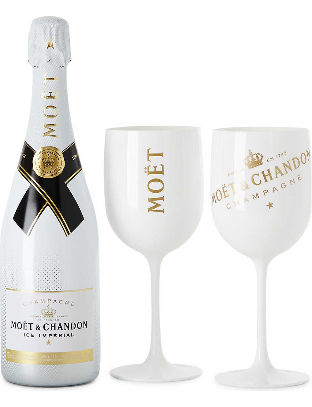 Set of Two Moet Champagne/Wine Glasses Etsy
