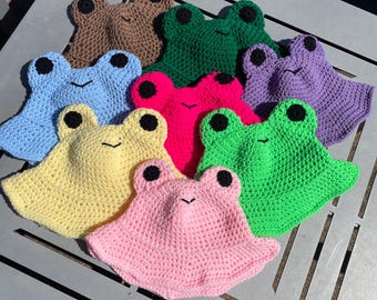 Crochet Frog Bucket Hat
