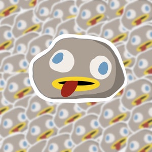 OTGW Inspired Rock Fact Rock Watercolor Greg Rock Sticker