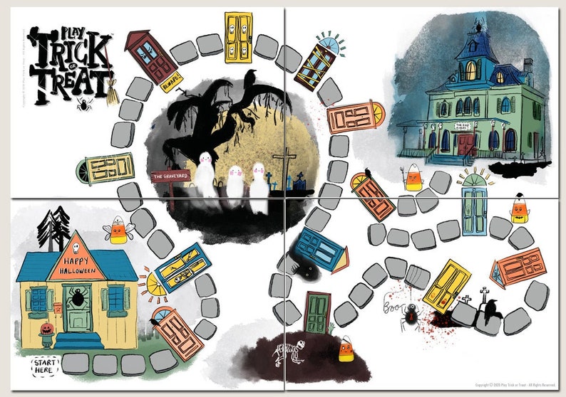 Halloween Game Play Trick-or-Treat™ Printable Board Game image 2