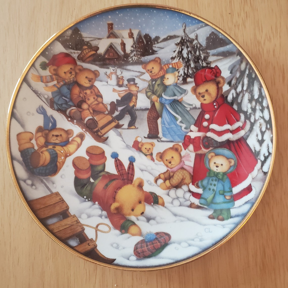 Lot of 3 Franklin Mint Heirloom Teddy Bear Collector Plates by | Etsy