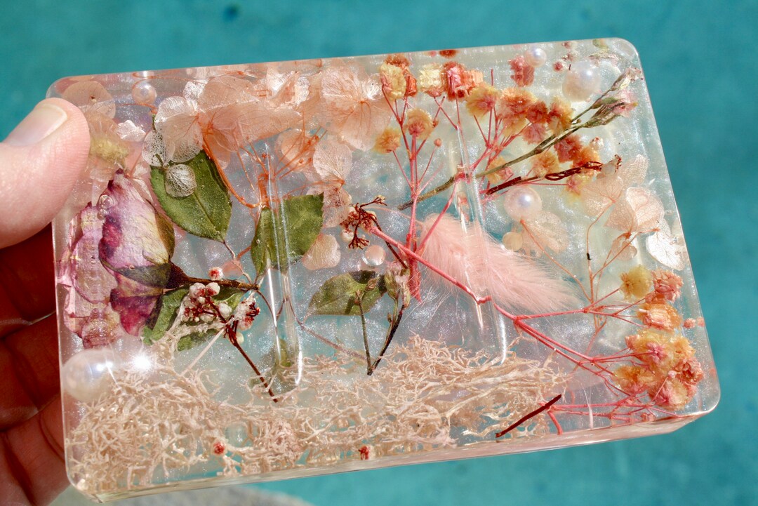 Peachy Pink Floral Bar Soap Holder Home Decor Bathroom Etsy