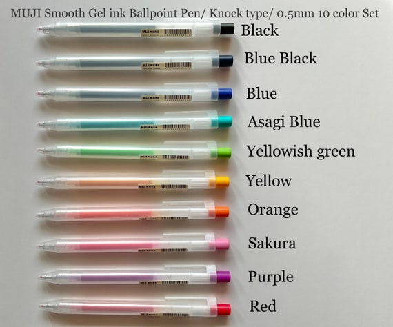 MUJI Gel Ink Ballpoint Pen Knock Type 0.5mm 