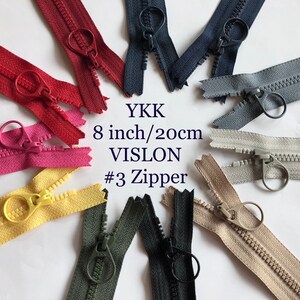 Separating Zipper, 22 24 Molded Plastic Chunky Teeth SEPARATING Zippers  Open End Zipper, Multi Colors, Coat Jacket Bag Zipper, Vislon Ykk 