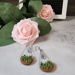 Watering Plants/ Plant Earrings/ Vine Earrings/ Plant Lovers