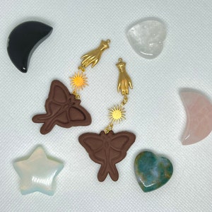 Luna Academia/ Polymer Clay Earrings/ Statement Earrings