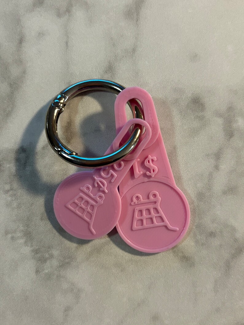 Shopping Cart Key - Loonie and Quarter- Keychain - Etsy Canada