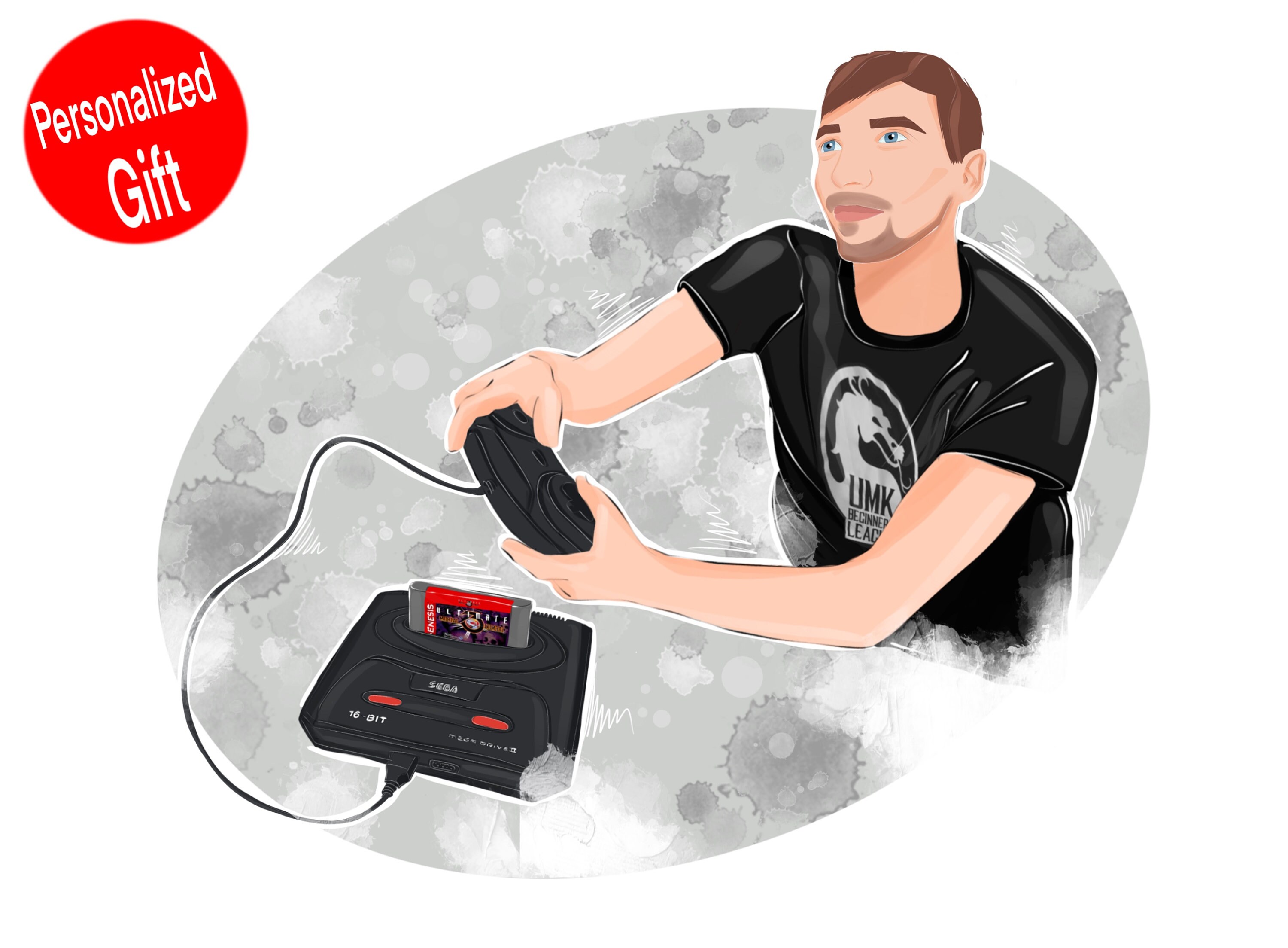 Business Logo Cartoon Logo Gamer logo Custom Portrait From | Etsy