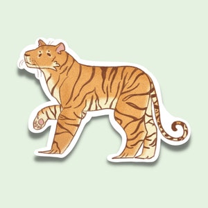 Fierce Tiger Sticker | Animal Sticker | Tigers
