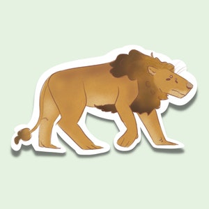 Angry Lion Sticker | Animal Sticker | Lion