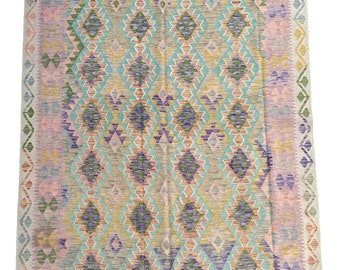 300x200 Kilim Rug Flat Hand woven.