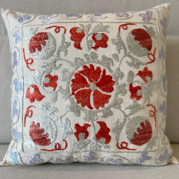Suzani Hand embroidered cushion cover (45x45cm)