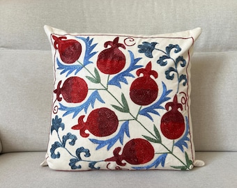Suzani Hand embroidered cushion cover (45x45cm)
