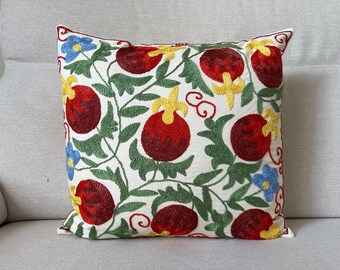 Suzani Hand embroidered cushion cover (45x45cm)