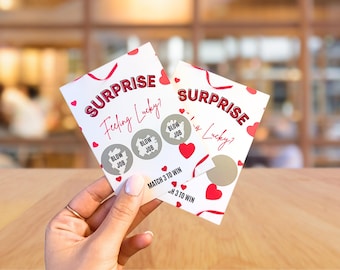 Birthday  Valentines Day Card for Her, for Him, for Girlfriend, for Boyfriend, Funny Day Gift Card, Scratch card adult funny rude