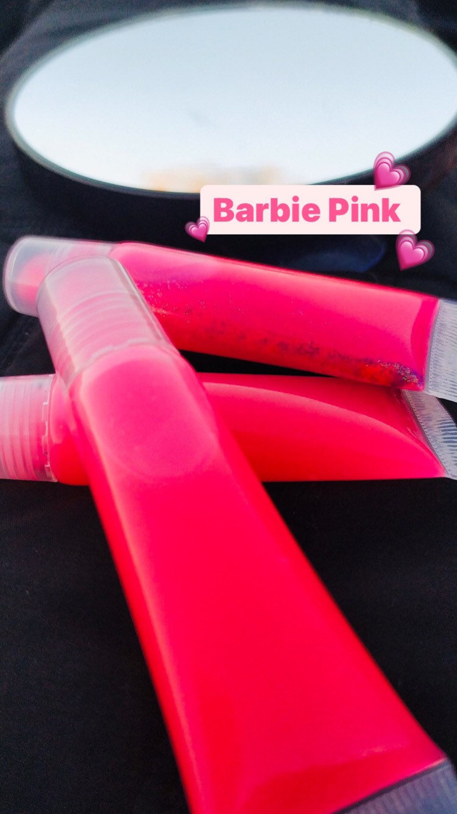Barbie Pink lip gloss Etsy