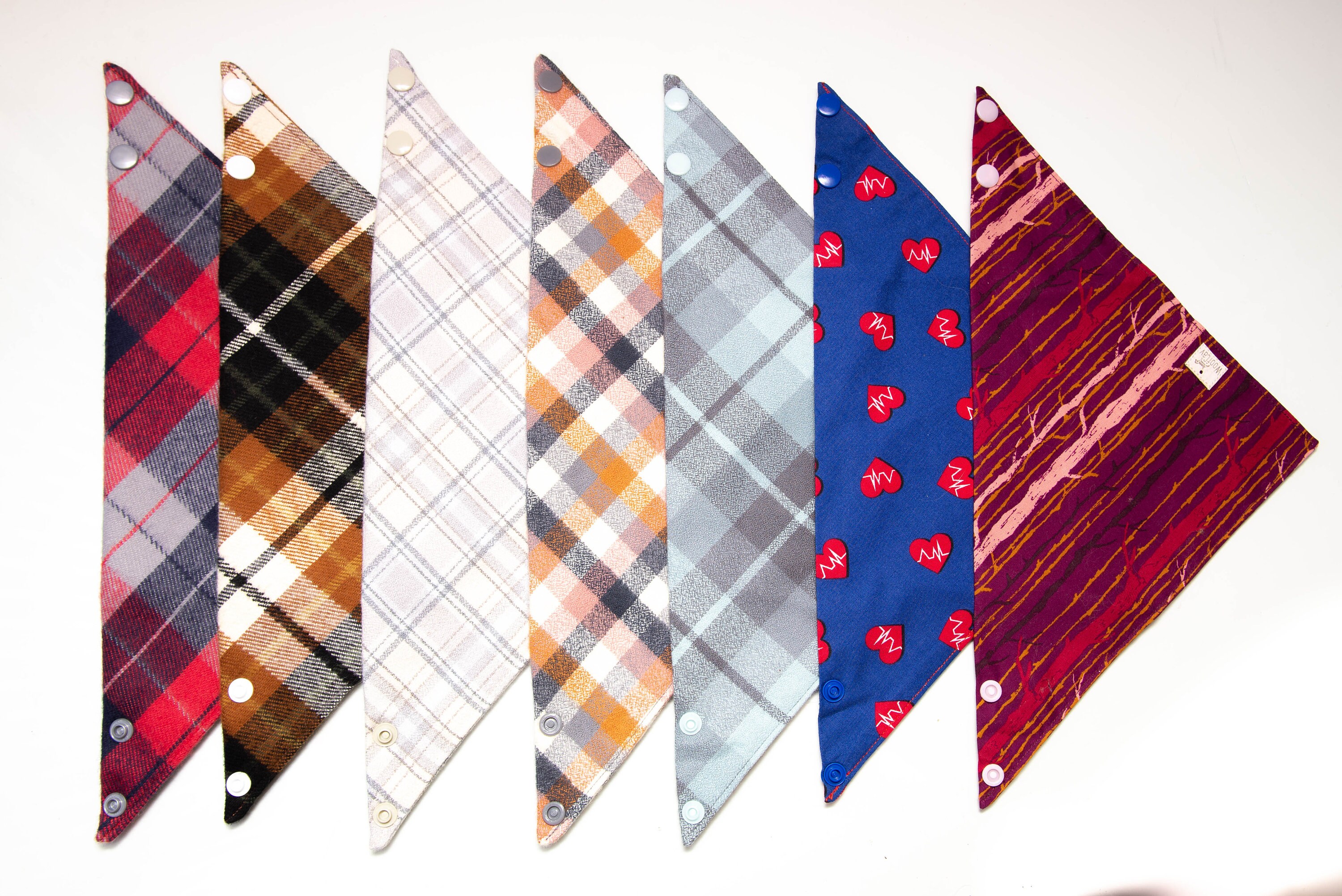 Muskatnuss plaid personalisierte Hund Bandana rosa tan weiß Etsy