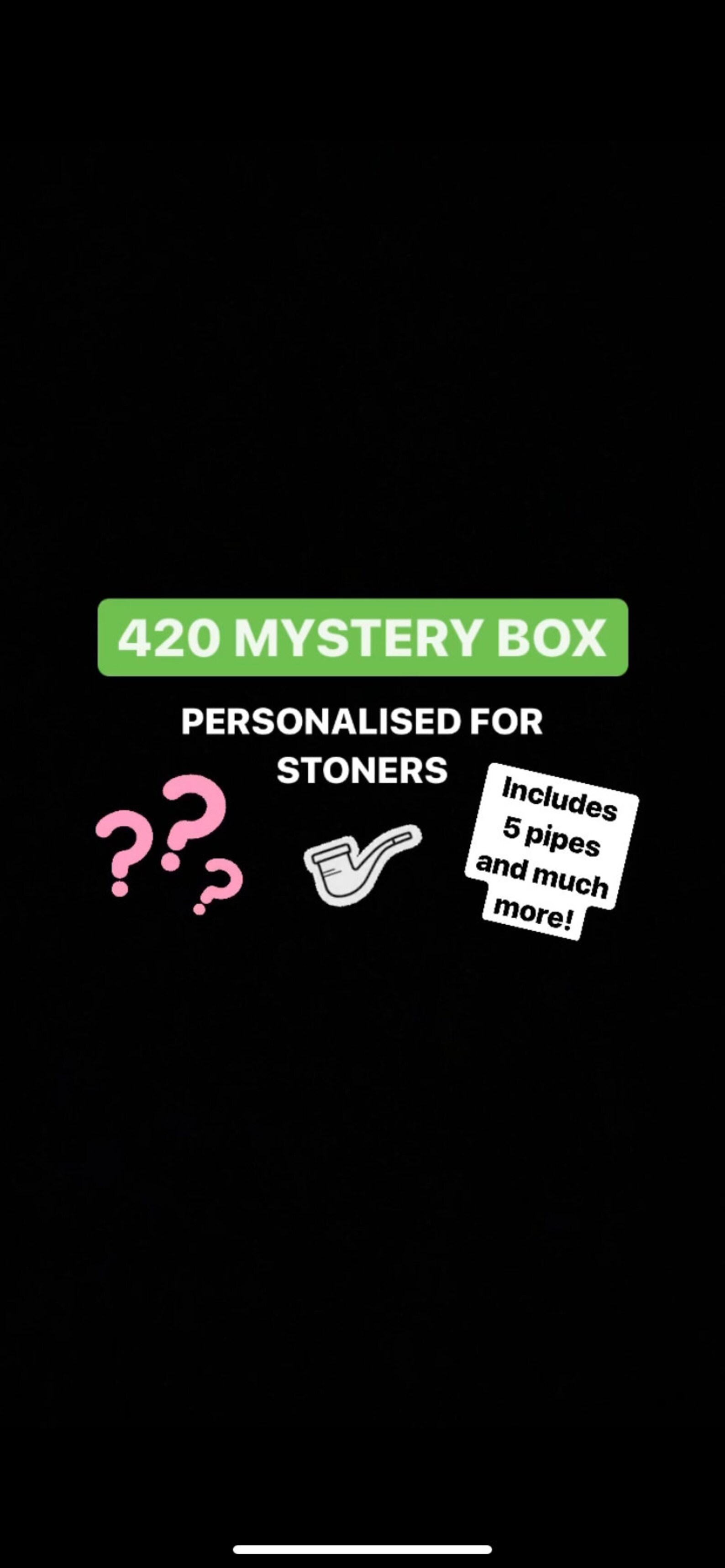 420 Mystery Box for Stoners Includes 5 Glass Pipes Mystery Etsy