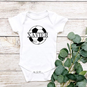 Soccer Baby Bodysuit/ Onesie / baby girl soccer outfit/ baby boy soccer outfit
