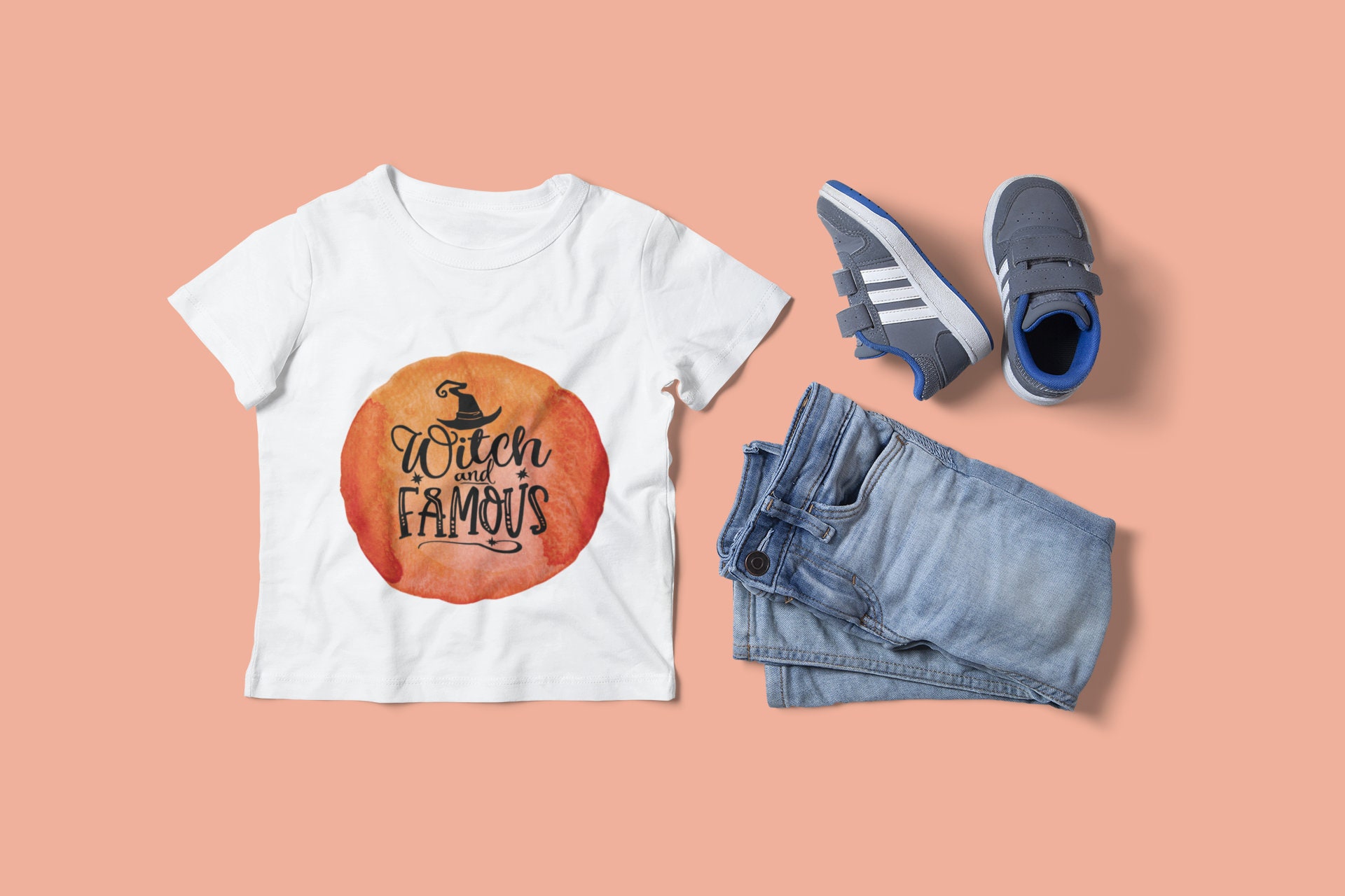 Witch and Famous Halloween Fall kids and Toddler T-Shirt