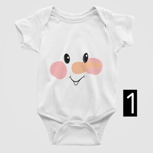 Snowman Face Christmas Baby Bodysuit/Onesie