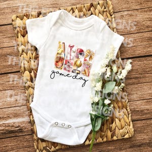 Retro Softball Game Day Onesie | Sporty & Stylish Baby Outfit | Vintage Sports Graphic