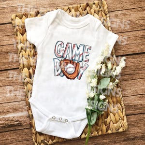 Game Day Onesie® or Toddler Shirt | Baby Baseball Outfit | Baby’s First Ballpark Look | Sports Fan Baby Clothes | Baseball Gift