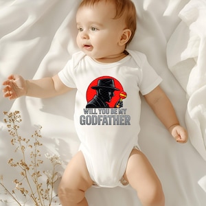 Will You Be My Godfather Onesie | Funny Baby Proposal Outfit