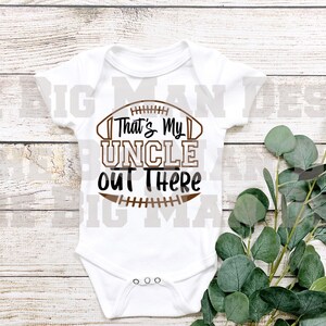 That&#39;s my Uncle Out there voetbal babyromper/rompertje / voetbaloutfit babymeisje / voetbaloutfit babyjongen