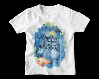 Daddy's Fishing Buddy kids and Toddler T-Shirt
