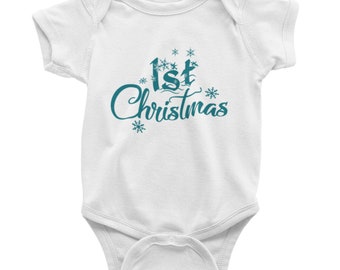 1st Christmas Baby Bodysuit/ Onesie