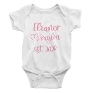 Welcome Baby Est 2023 Bodysuit/ Onesie