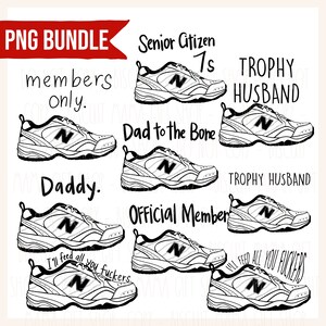 Papa Schuhe PNG Bundle, Sofortiger Download Sublimationsentwürfe, Drucken Sie dann die Dateien