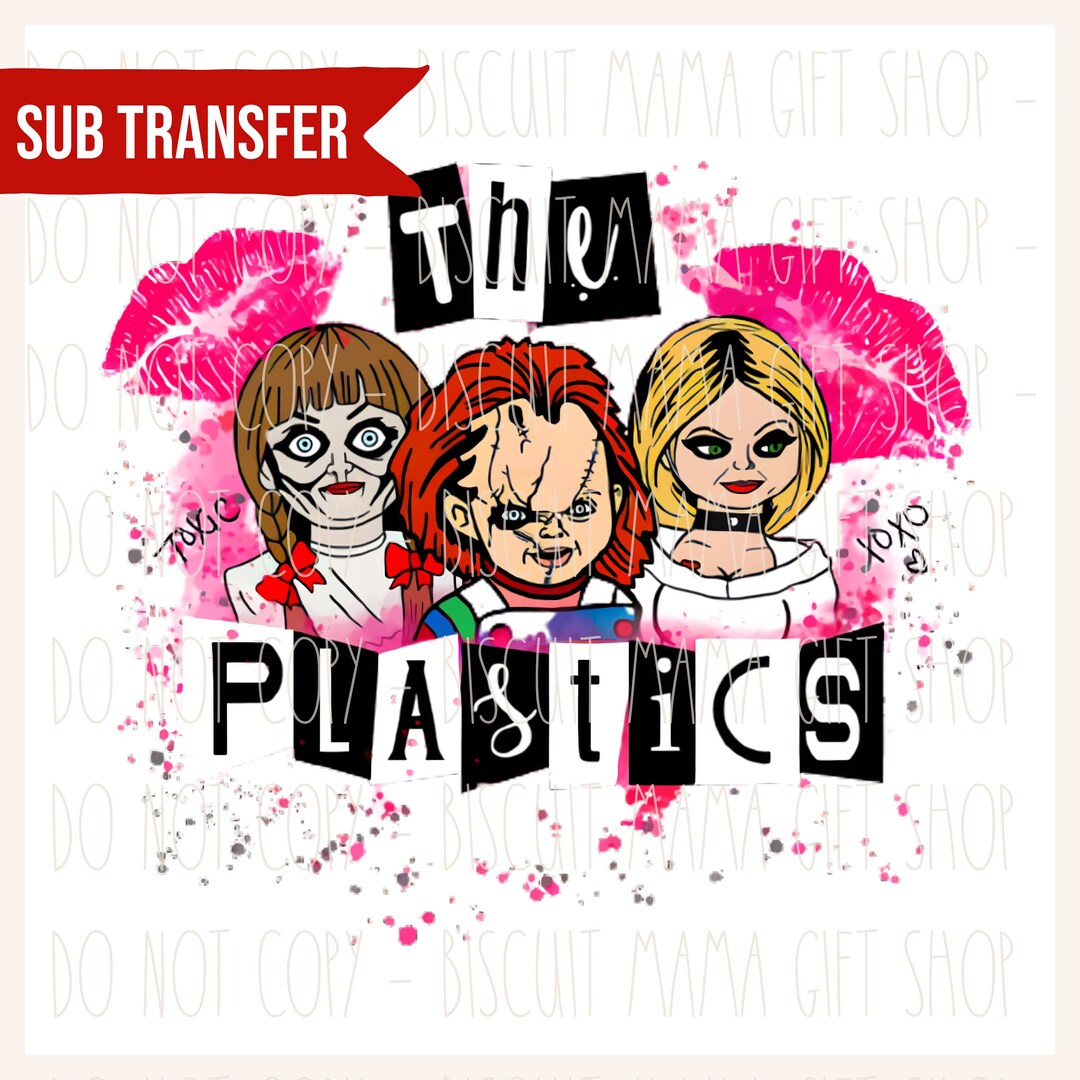 The Plastics Horror Sublimation Ready to Press Horror Dolls Etsy