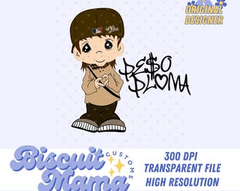 Peso Pluma personalizado, Peso Pluma png, La Doble P, Diseño Peso Pluma, Baby Peso Pluma