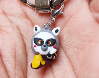 Lemur keychain / exotic animal jewel / bag accessory / bag jewel / unisex gift / personalized Christmas gift