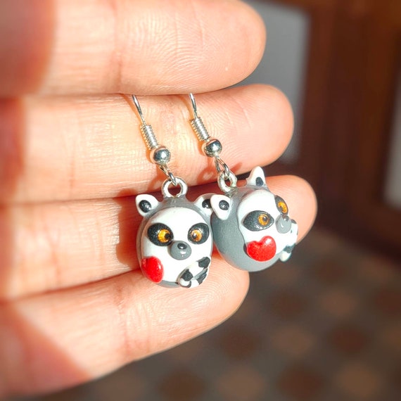 Handmade and Customizable Lemur Earring Cute Costume Jewelry Etsy
