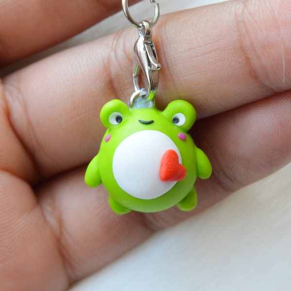 Porte clés grenouille / porte-clés animaux mignons / bijou animal kawaii /  Bijou de sac / cadeau idéal unisexe  / cadeau de noël