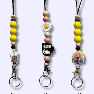 Teacher Lanyard|Teacher Lanyard With Badge ID Holder|Badge Holder|Teacher Gift|Key Badge Lanyard| Teacher Pencil Lanyard| Coffee Lanyard