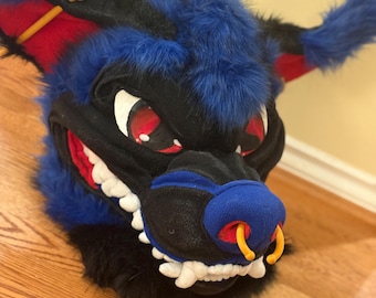 Wolf Fursuit Head Furry Costume