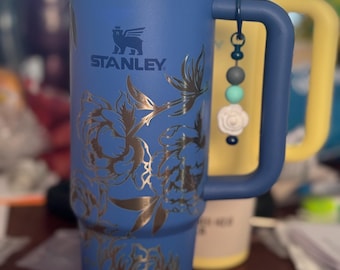 Laser Engraved 30oz Blue Stanley Tumbler
