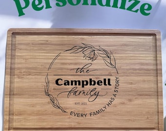 Personalized Cutting Board, Wedding Gift, Housewarming Gift, Charcuterie Board, Gift for Home, Bridal Shower Gift, Unique Valentines Gifts