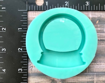 クリスマス スノー グローブ シェイカー モールド - ハロウィン フォーチュン テラー ガラス ボール モールド - DIY キーチェーン