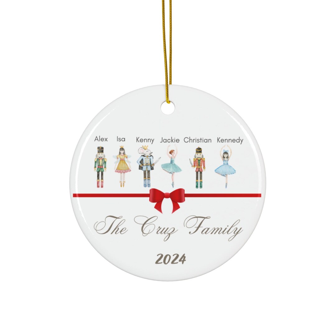 Family Ornament, Personalized Ceramic Ornament, Start a Family