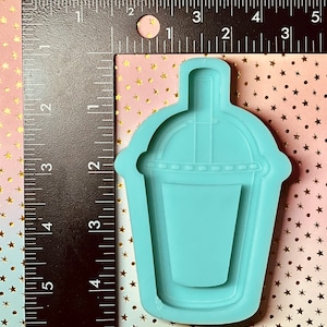 Boba Tea silicone mold shaker for epoxy resin - DIY keychain mold