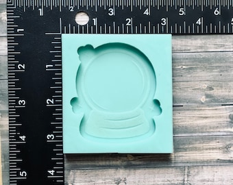 スノードーム、クリスタルボール、エポキシ樹脂用ノンシェーカーシリコン型 - DIYキーホルダー、DIYオーナメント