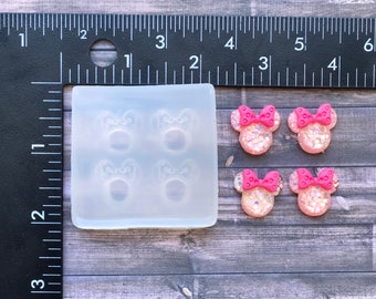 Cabochon- girl mouse - DIY stud earrings - DIY keycaps