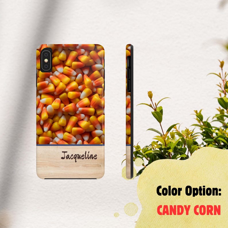 CANDYCORN Personalized Phone Case, iPhone 15,14,13, Pro, Plus, Pro Max